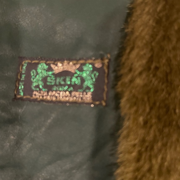 Light weight shearling jacket olive European size 44 - Picture 5 of 6